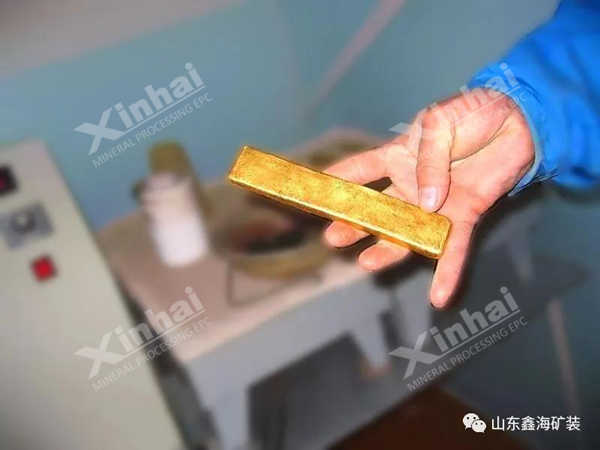 氰化提金法制成金錠