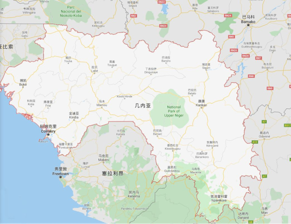 幾內亞地理位置