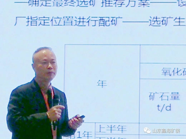 鑫海礦裝董事長張?jiān)讫埾壬M(jìn)行技術(shù)分享