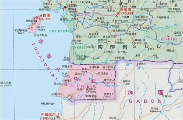 赤道幾內亞地圖